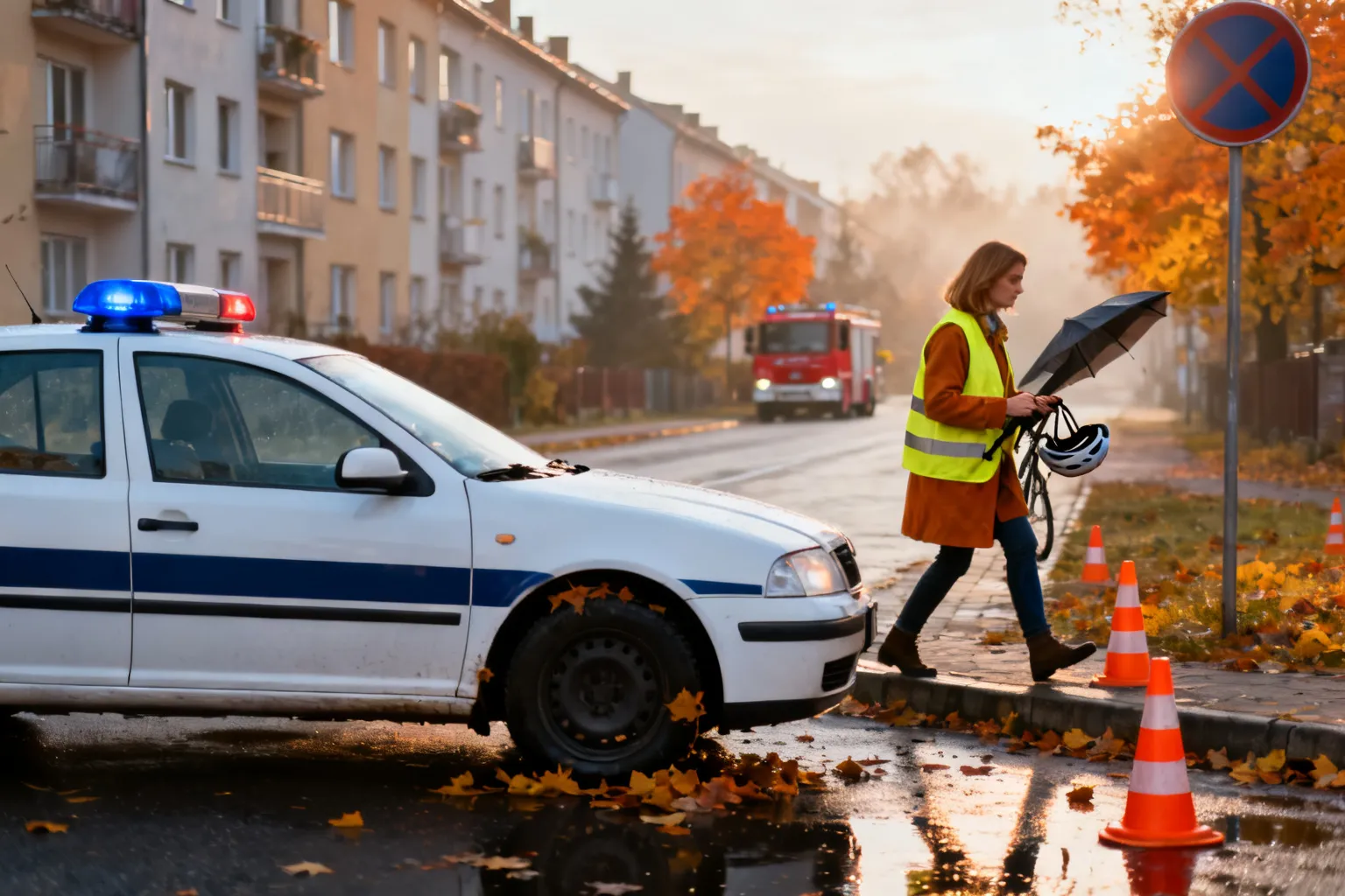 Jesień na drodze — bezpieczeństwo kierowców i pieszych