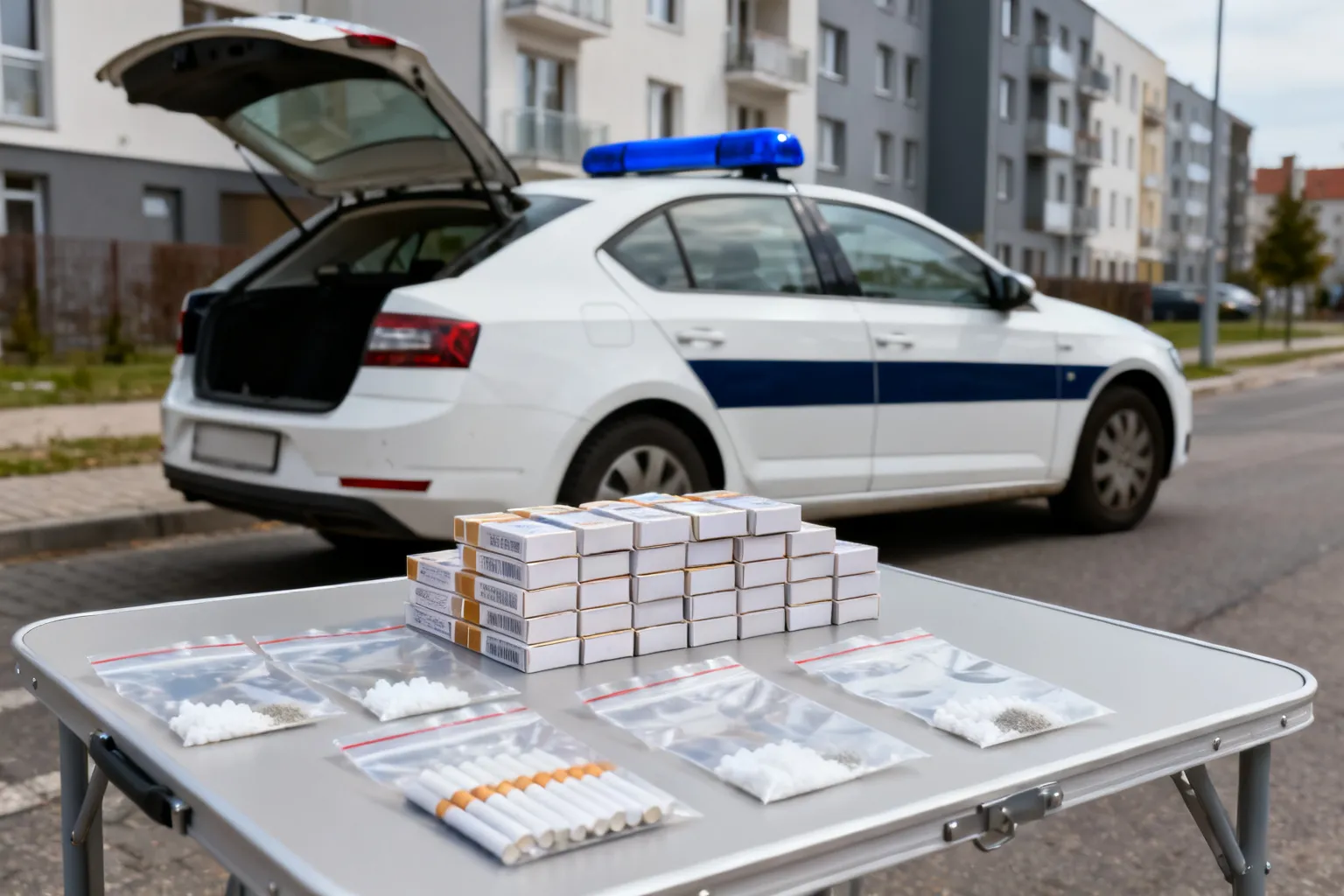 Bełchatów: zabezpieczono blisko 165 g „dopalaczy” i 31 640 papierosów