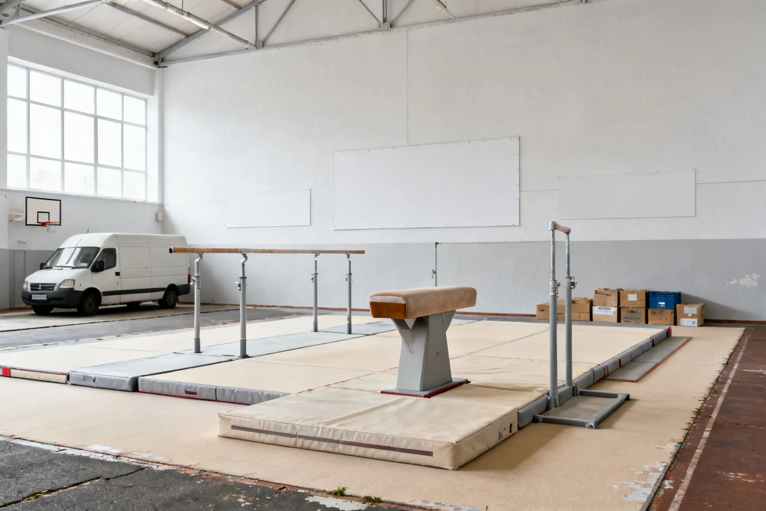 Sala gimnastyczna — wstęp tylko w czystym obuwiu sportowym w Bełchatowie