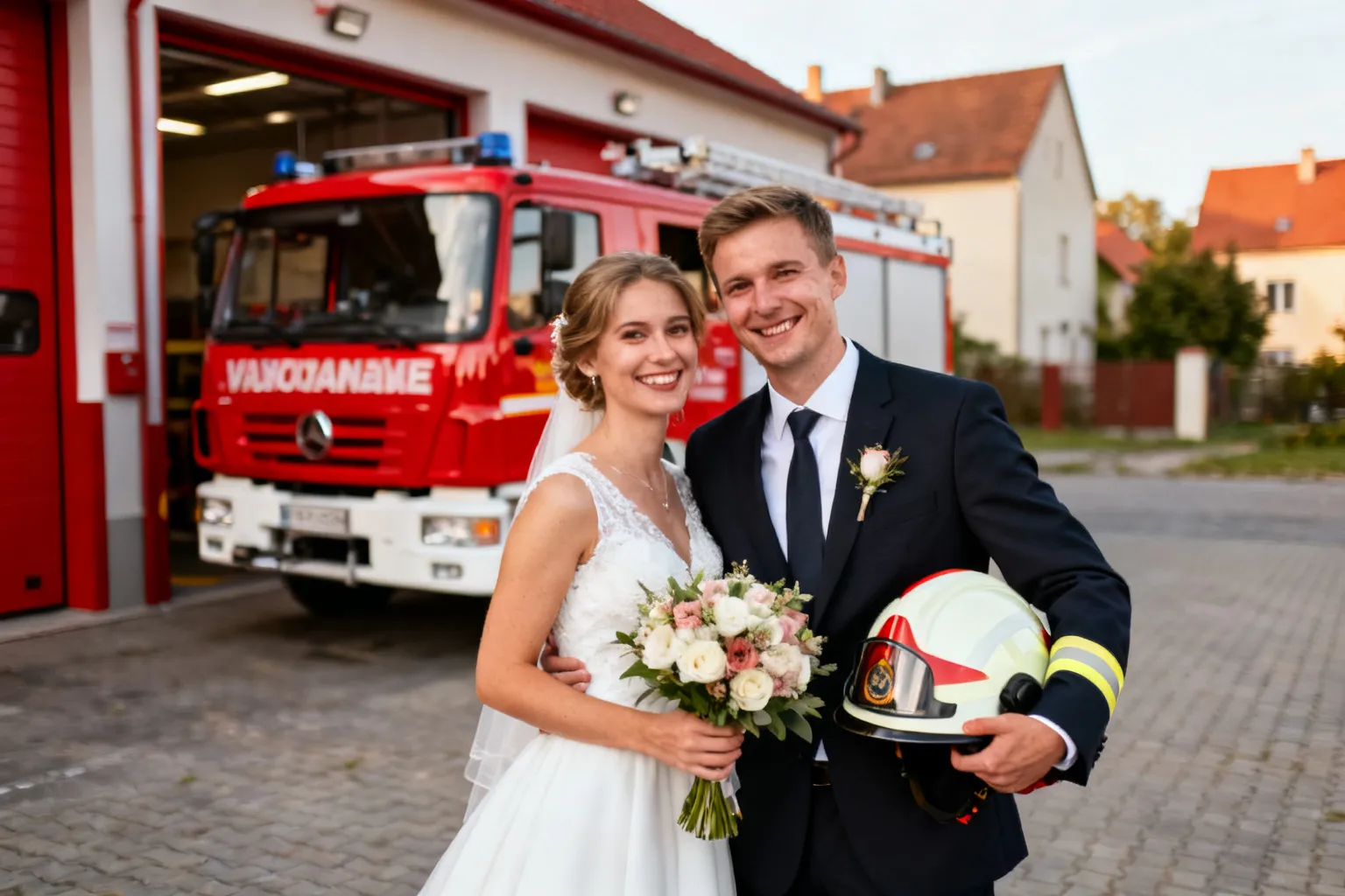 Strażacki ślub OSP Niedyszyna — Izabela i Maciej powiedzieli „tak”
