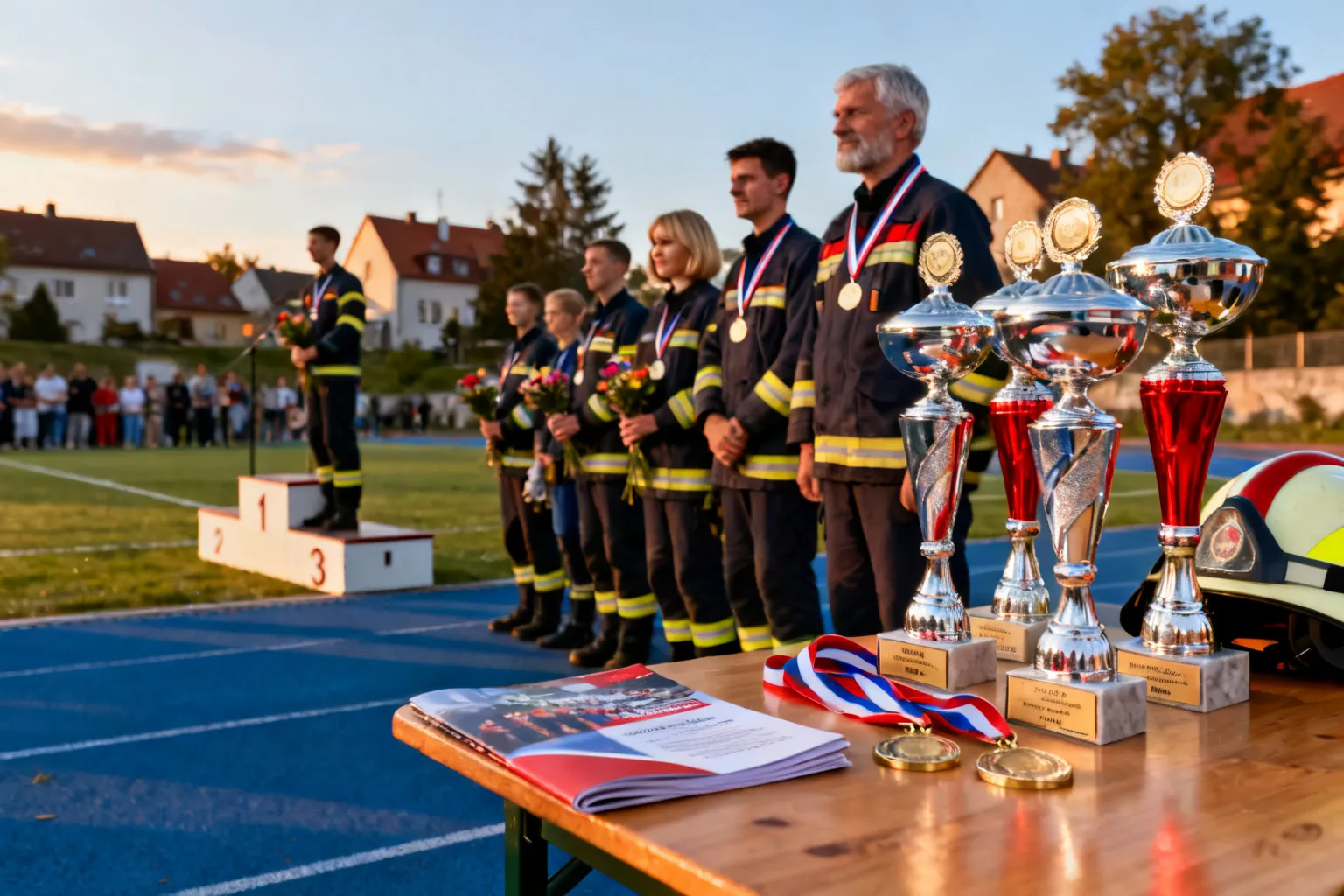 Zawody sportowo-pożarnicze gmina Bełchatów — wyniki i puchary dla zwycięzców