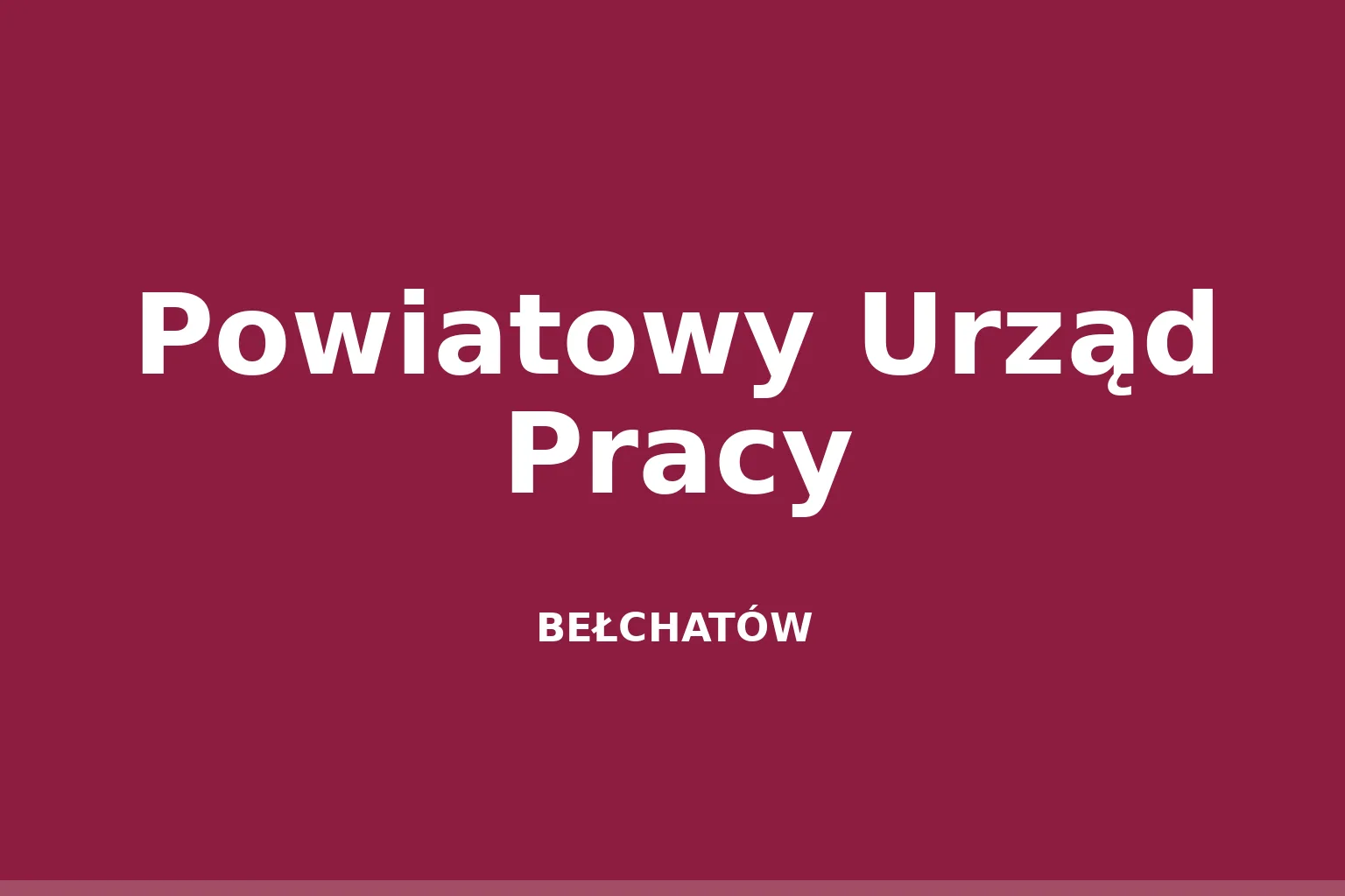Powiatowy Urząd Pracy