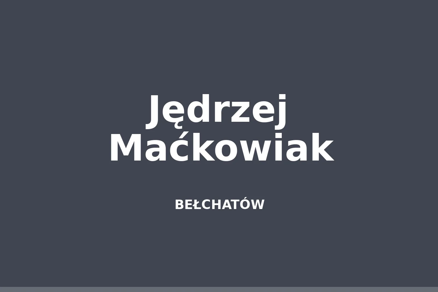 Jędrzej Maćkowiak