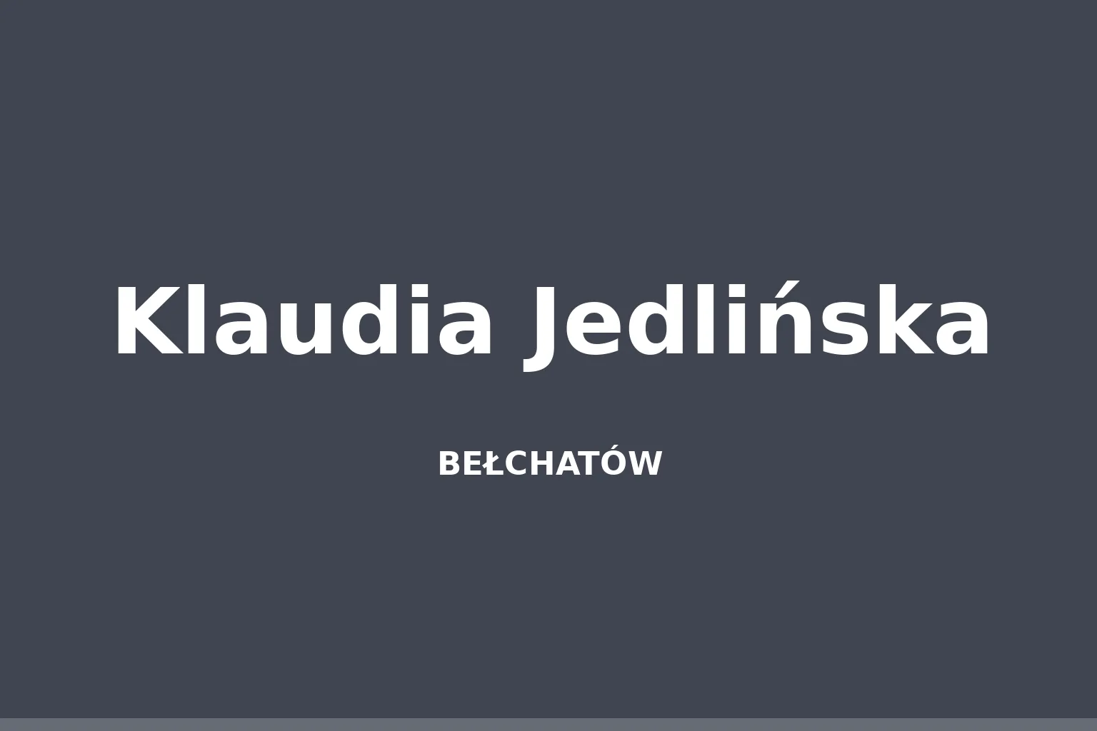 Klaudia Jedlińska