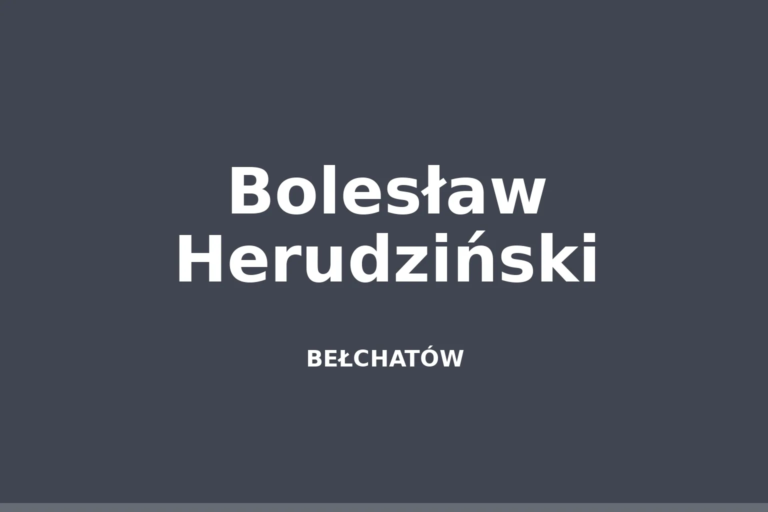 Bolesław Herudziński