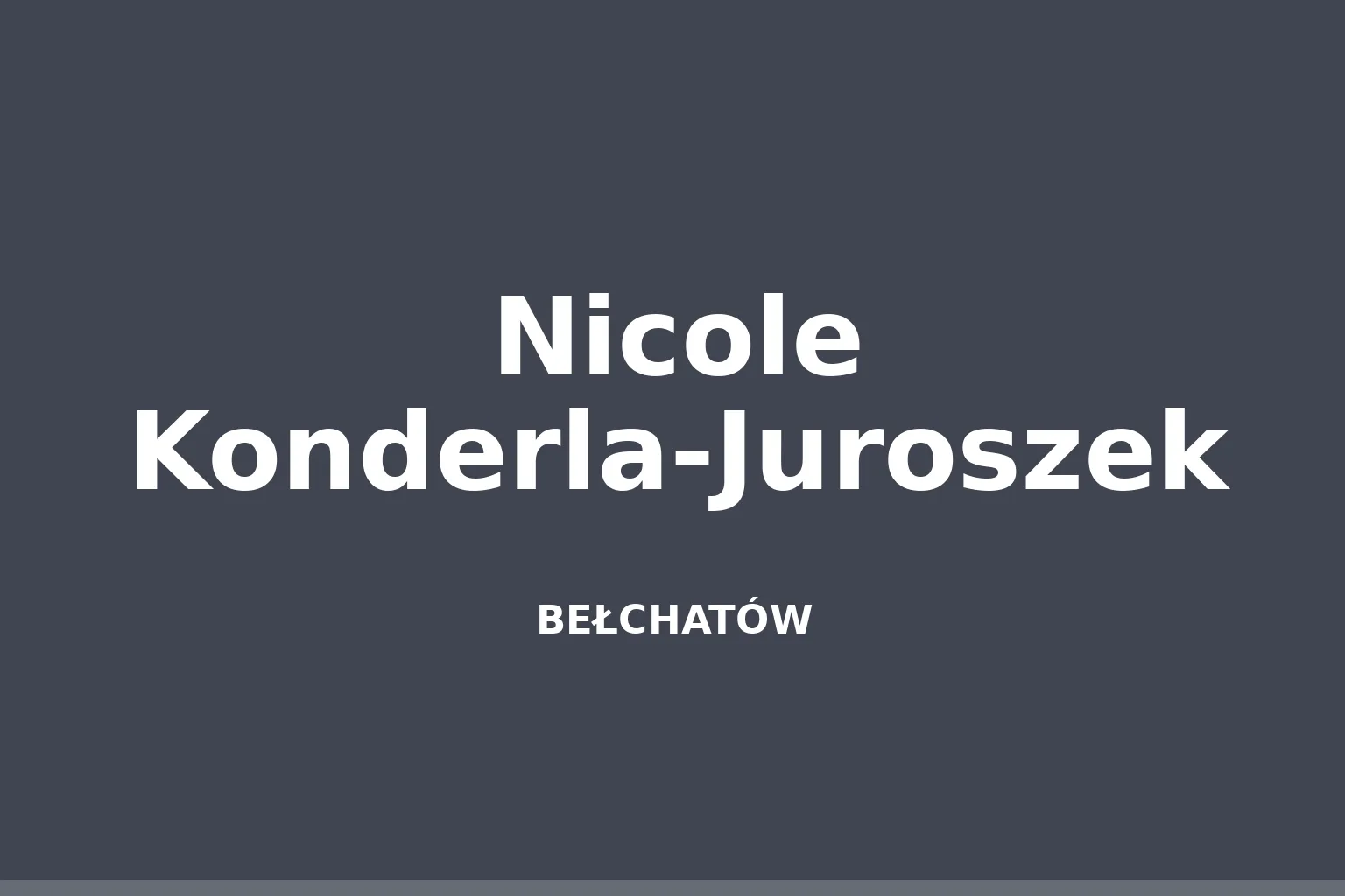 Nicole Konderla-Juroszek