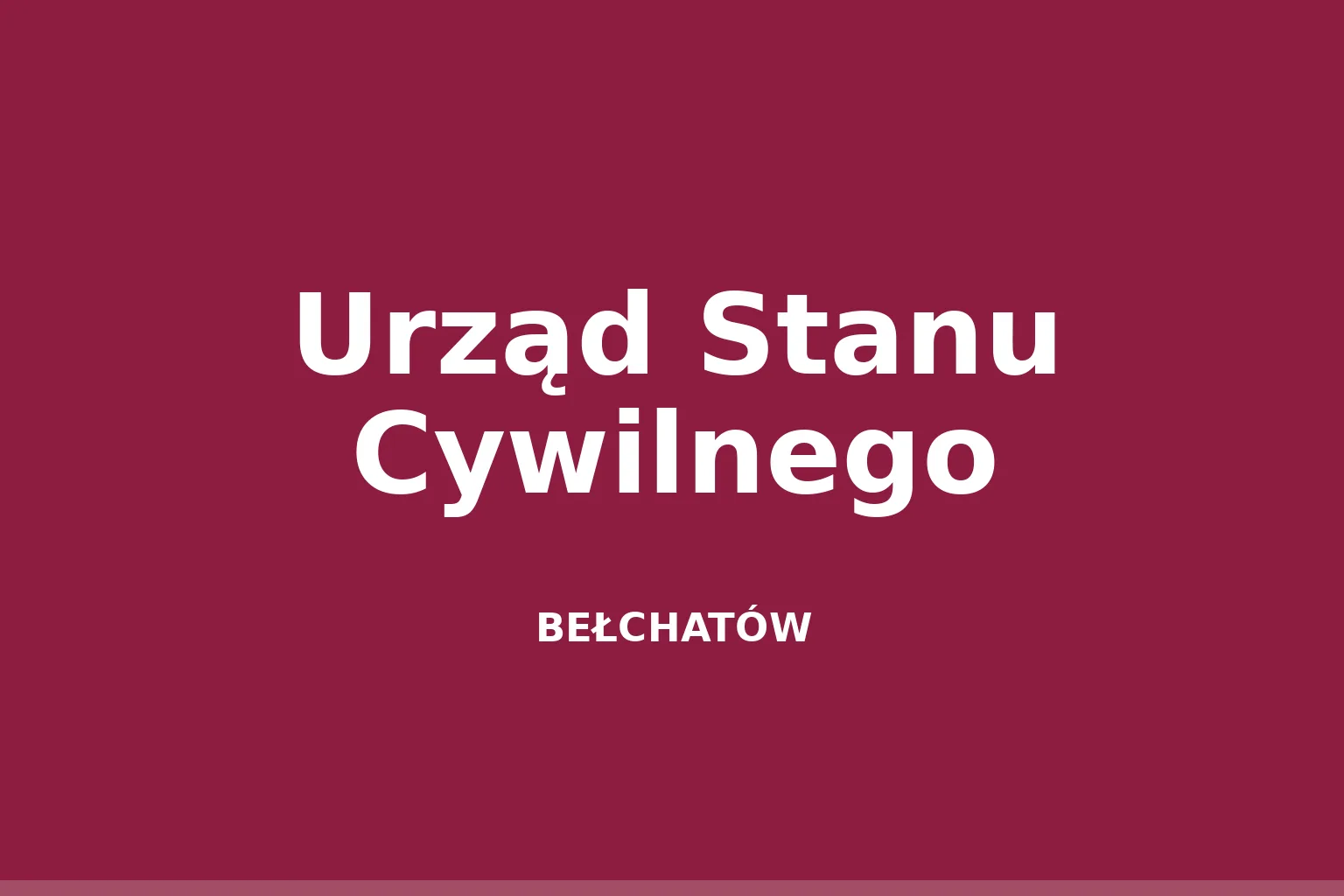 Urząd Stanu Cywilnego