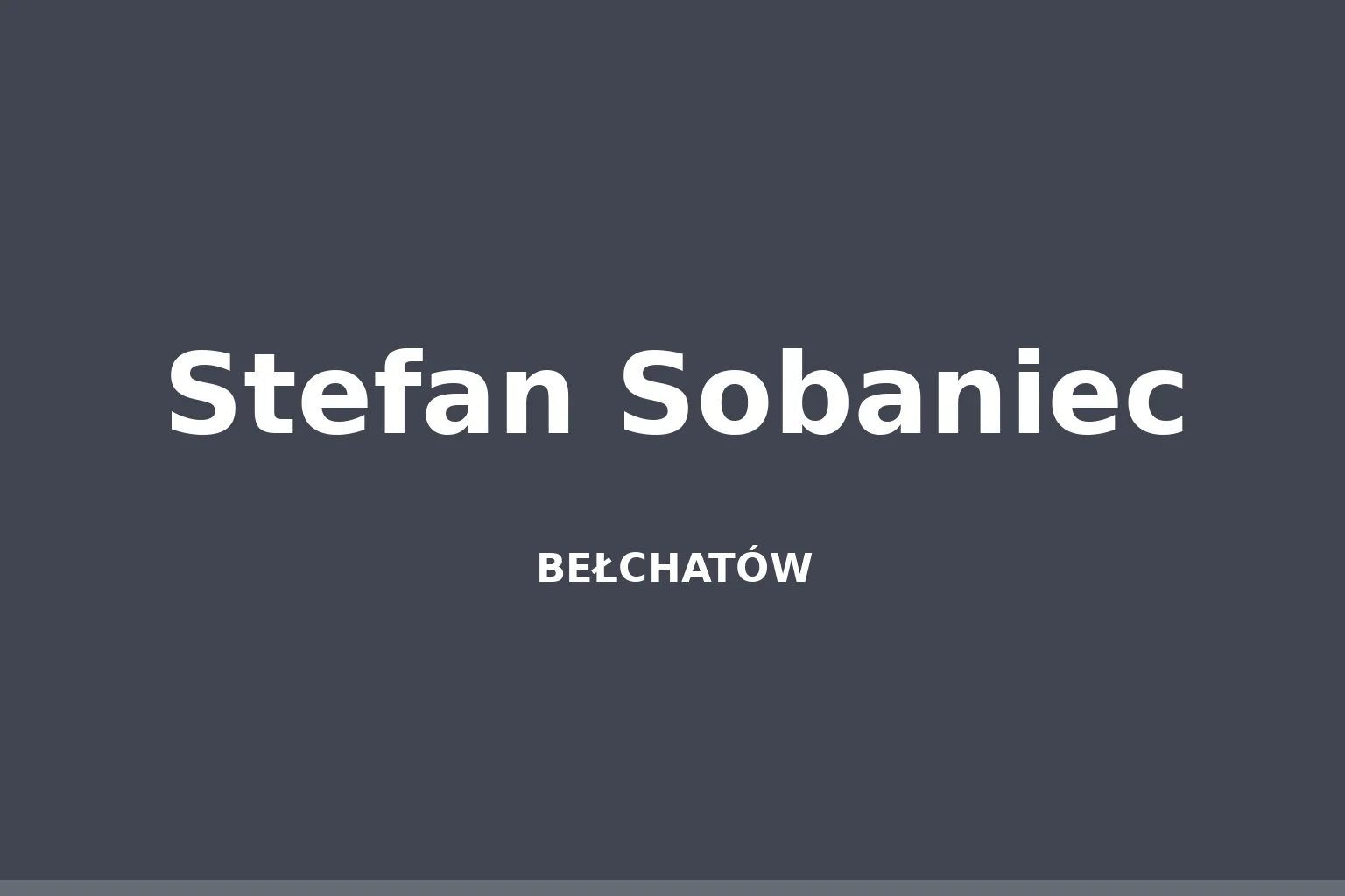 Stefan Sobaniec