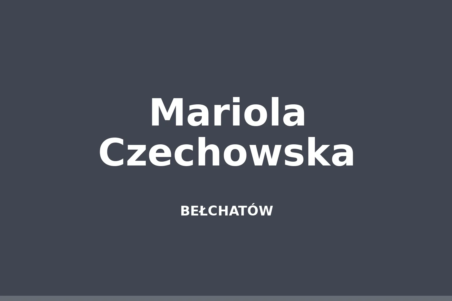 Mariola Czechowska