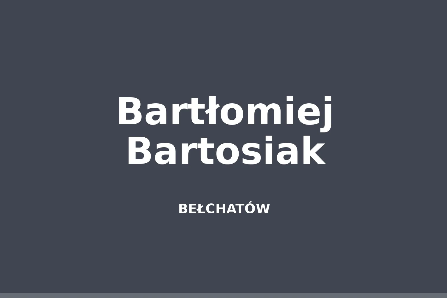 Bartłomiej Bartosiak