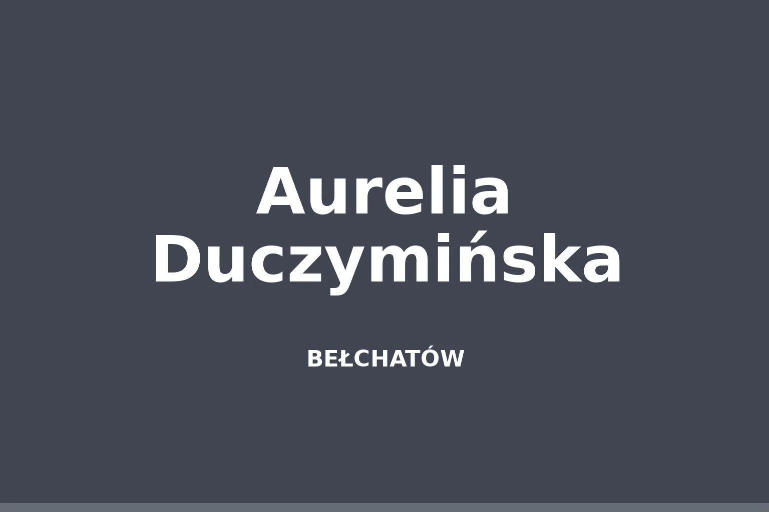 Aurelia Duczymińska